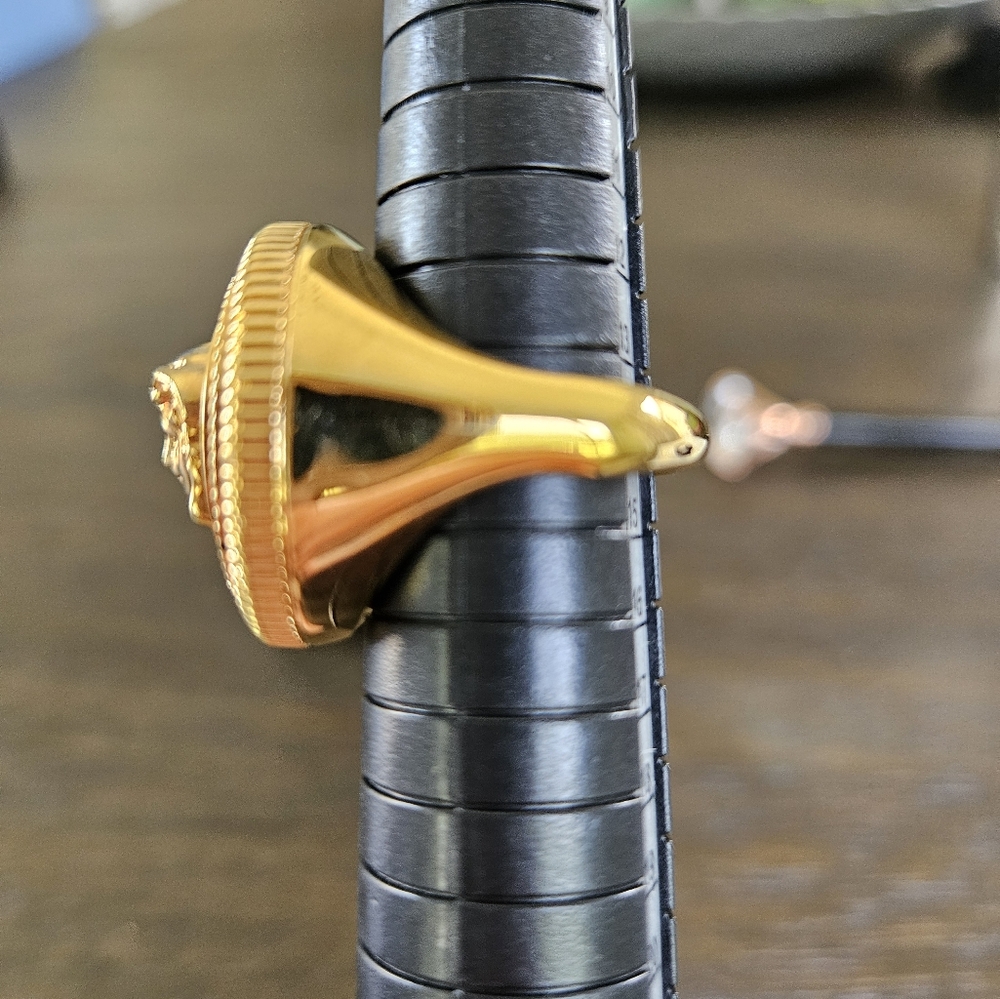 Versace Gold Medusa Unisex Ring - Picture 9 of 11